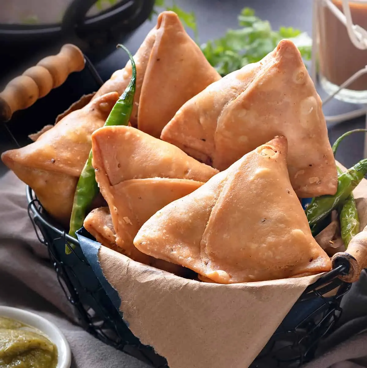 Delicious Samosas at Chai Coffee Day in Edmonton, AB